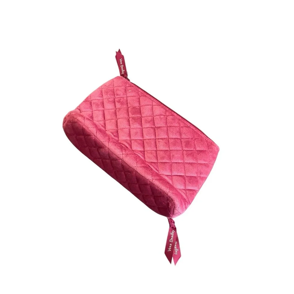 Vera Bradley Majestic Magenta Compact Velvet Quilted Organizer NWOT